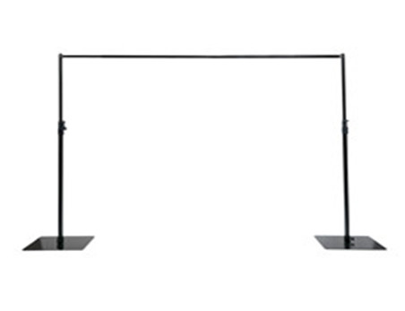 Heavy Duty adjustable pipe and drape Telescopic Backdrop Kit with Base Plates for wedding