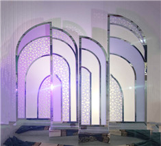 ANNIELU design Wedding Decoration Mirror Effect PVC Acrylic Backdrop