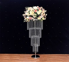 Crystal table centerpieces flower stand