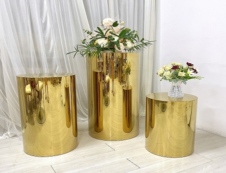 Gold/Silver Mirror Table for Cake Set