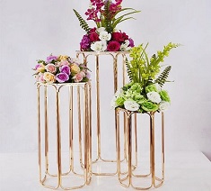 Hexagonal Dessert Table Stand For Wedding Decorations and Parties