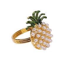 Metal Pineapple Shape Napkin Ring