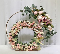 Double - ring Metal Wedding Centerpiece