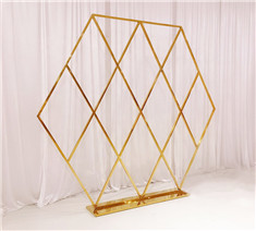 Gold Stainless Steel Backdrop Decoration Wedding Backdrop