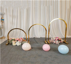 ANNIELU metal arch backdrop 3 pieces set for wedding stage