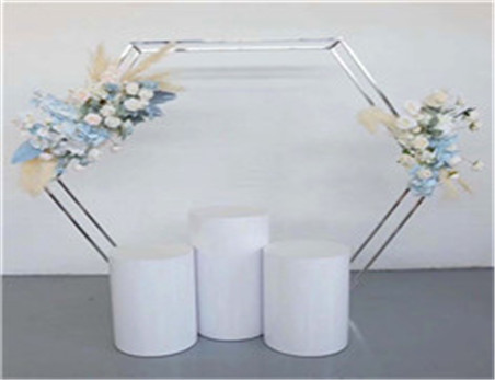 Wholesale Metal Polygonal Arch Backdrop For Party Wedding Decoration