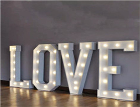 Wedding Stage Decoration Backdrop Giant Acrylic LED Sign Letter LOVE Lights