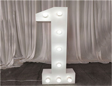 ANNIELU number 1-9 acrylic marquee letter light led birthday party decor