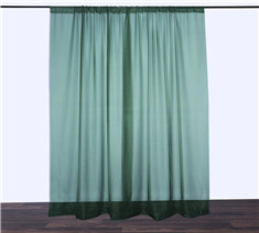 Pack of 2 | 5FTx10FT Fire Retardant Sheer Voile Premium Curtain Panel Backdrops With Rod Pockets