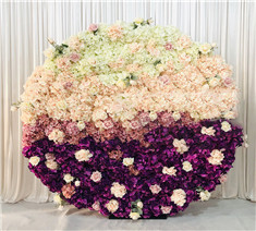 New Round Pink Wedding Flower Wall Backdrop 200cm for Event Decoration/Fondo Flores Boda Fiesta Decoracion Mariage