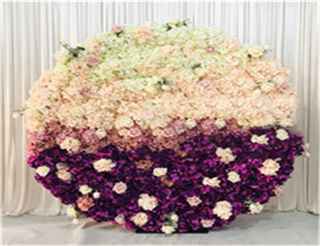 New Round Pink Wedding Flower Wall Backdrop 200cm for Event Decoration/Fondo Flores Boda Fiesta Decoracion Mariage