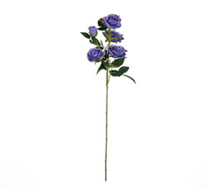 Violet Silk Long Stem Roses Artificial Flower for Home and Wedding Party Decoration