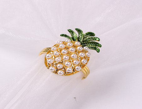 Metal Pineapple Shape Napkin Ring