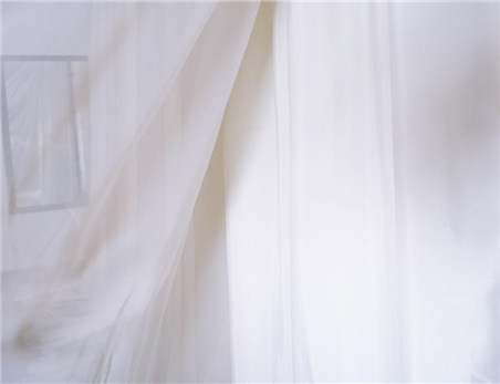 Wholesale Sheer Voile Curtain Panel Party Wedding Decoration Fireproofing Pipe And Drape