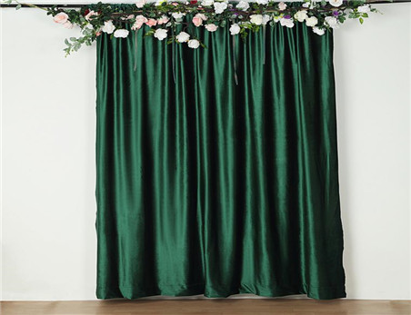 Premium Velvet Backdrop Curtain Panel Drape Party Wedding Decoration Fireproofing Pipe And Drape