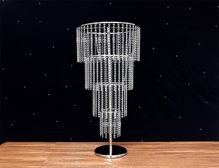 Crystal table centerpieces flower stand