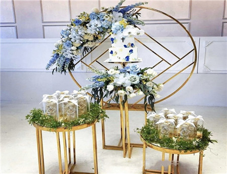 Hot Sell Round Metal Circle Stand backdrop for wedding banquet stage decoration