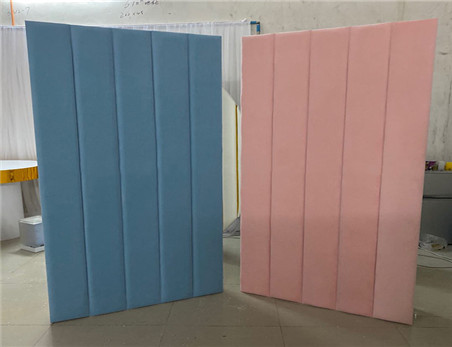 Wedding Decoration Supplies Square Acrylic Velvet Backdrop Baby Pink And Blue Backdrop