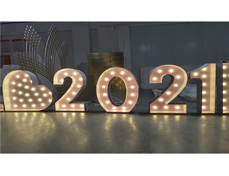 Wholesale Led Signs Marquee Letters Light Custom Size 3D Acrylic Light Up Letters Sign For Wedding