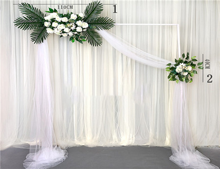 Wholesale Sheer Voile Curtain Panel Party Wedding Decoration Fireproofing Pipe And Drape