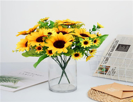 Artificial Sunflower Bouquet Artificial Flower for Home and Wedding Party Decoration