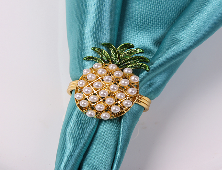 Metal Pineapple Shape Napkin Ring