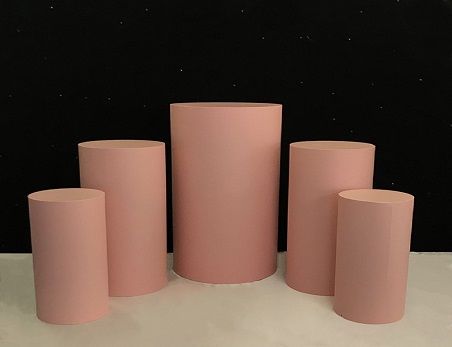 Customizable Colors Cylinder Cake Table Set