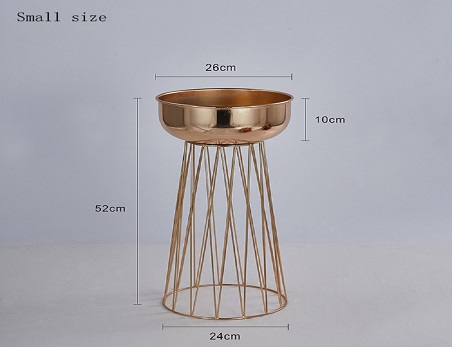 3 pcs Golden Metal Flower Stands