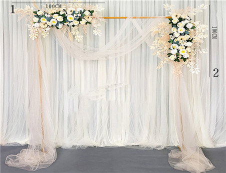 Wholesale Sheer Voile Curtain Panel Party Wedding Decoration Fireproofing Pipe And Drape