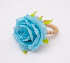 Silk Artificial Flower Napkin Ring