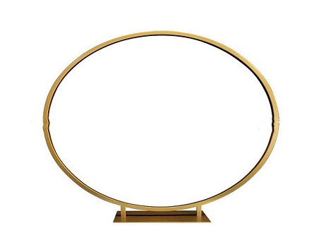 Gold Round Metal Arch Wedding Centerpiece