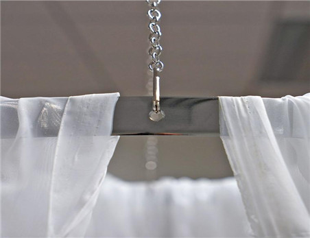 Customed Wedding Terylene Drapes And Drapes Retardant Fabric With 4″ Pocket