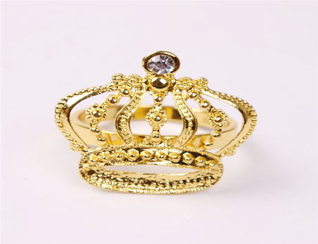 Metal Crown Shape Napkin Rings