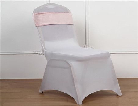 Wholesale Factory Price Wedding Decorative Stretch Chair Sashes Velvet Chair Bands