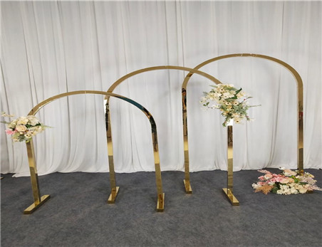 ANNIELU metal arch backdrop 3 pieces set for wedding stage