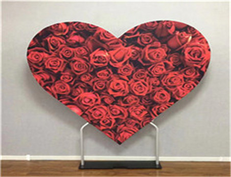 Aluminum heart-shaped portable exhibition backdrop stand suit